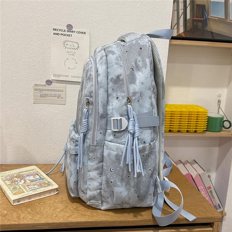 Student Schoolbag Women's Tie-Dye Large Capacity Backpack