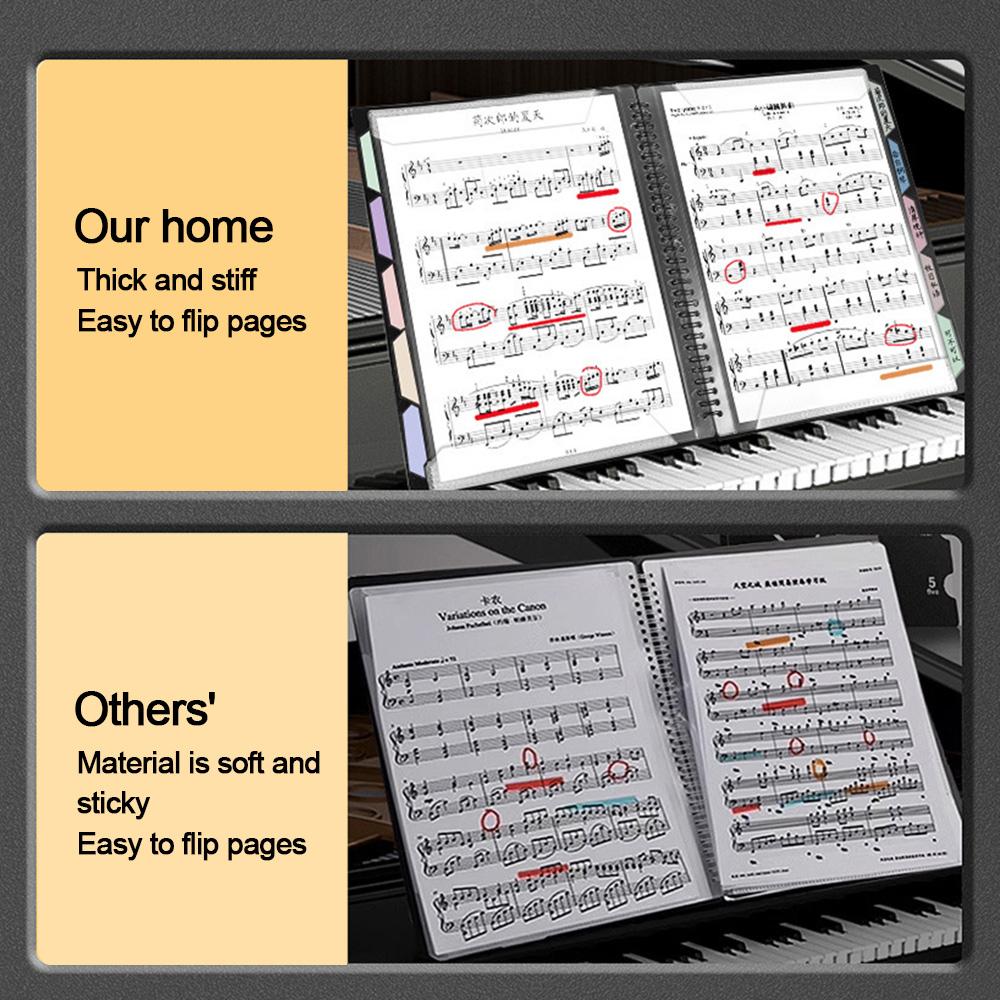 New Waterproof Sheet Music Folder Can Be Modified Multi-function Sheet Music Holder Non-reflective Piano Replay Folder Musician