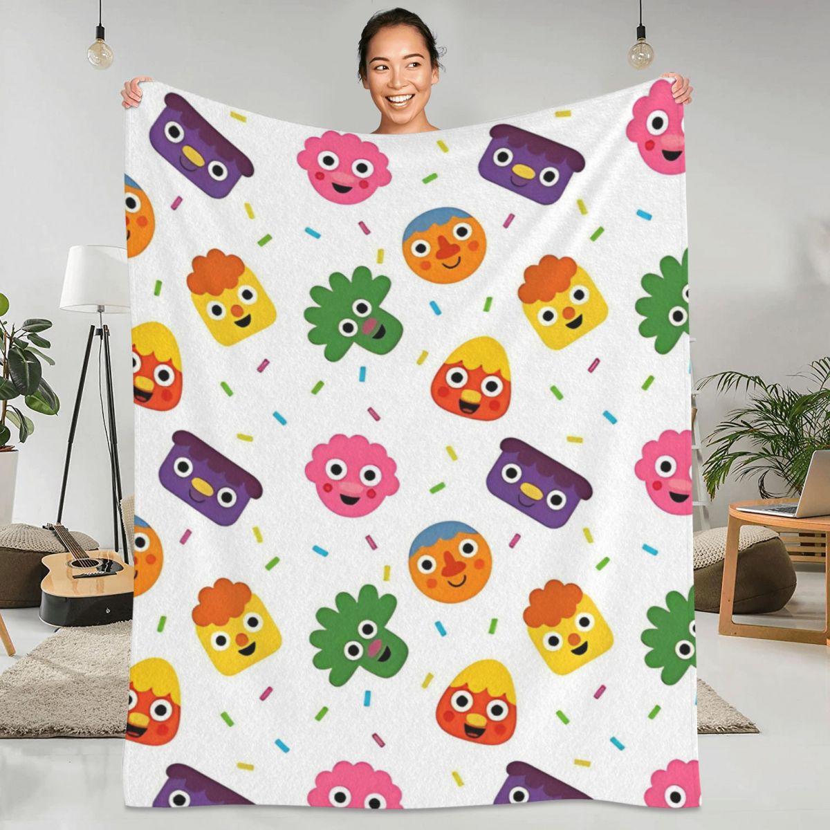 

Noodle & Pals Теплые одеяла Мультяшный самолет Путешествия Плюшевые Постельные покрывала Пушистое Одеяло для спальни Фланелевое покрывало Покрывало для дивана-кровати 30x40in