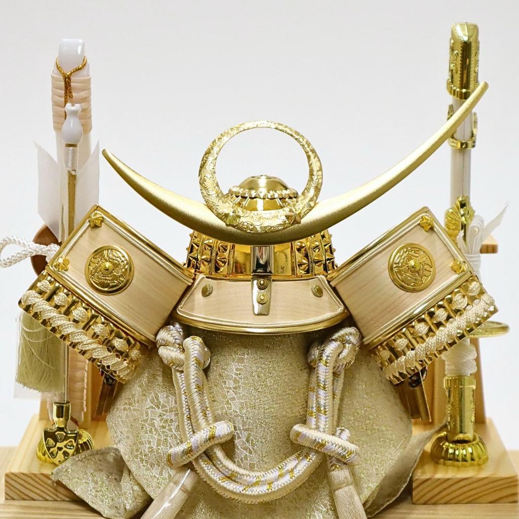 May Festival Doll, Helmet Case Display, Kai (Oar) Design, Uesugi Gold, Two-tone Green Back, 28cm (W) x 23cm (D) x 32cm (H), Uesugi Helmet WG0708
