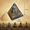 RELIGHT Orgonite Pyramid-Shaped Power Stone Natural Stone Purification Healing Energy Ornament Height 6.5cm Width 6cm (Tiger's Eye)