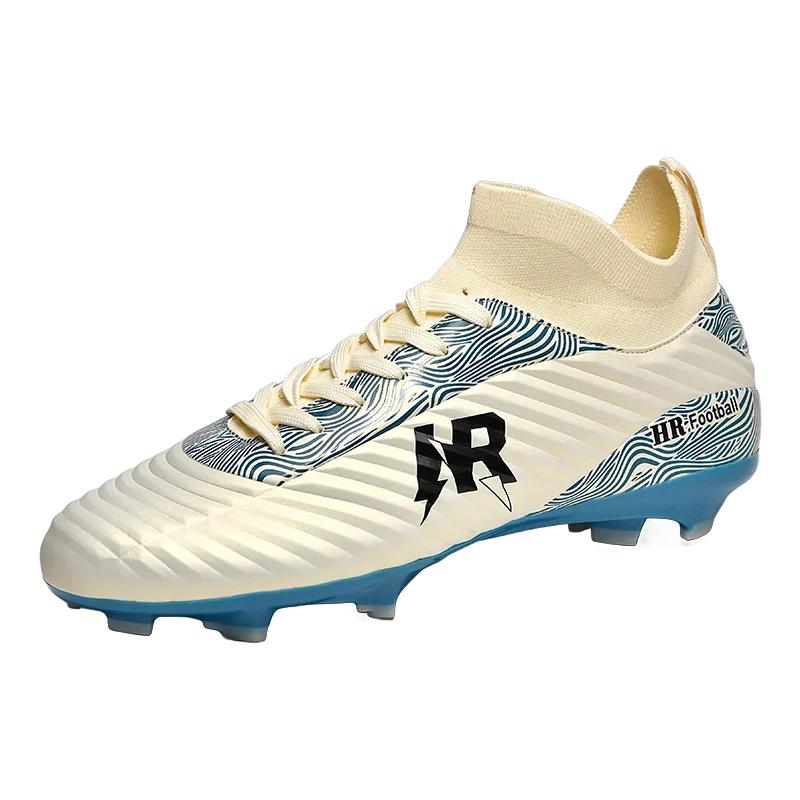 

Pro Mens Soccer Boots Non-Slip Soccer Cleats FG/TF Training Society Field Boot Studded Fast Football Footwear For Man 38