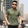 Men's T-shirt Short-sleeved Tactical Lapel Polo Shirt T-shirt for Sports and Casual Wear Short-sleeved Shirt