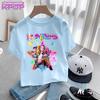 Cute Cartoon Saja Boys T-shirts Boys Girls Short Sleeve T-shirt Tops Anime Kpop Demon Hunters T Shirt Gifts Children's Clothing