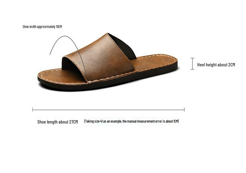 2025 Summer Plus Size Men's Non-slip Home Slippers - Soft Surface, Couples Sandals