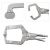 Locking C Clamp Locking Pliers Adjustable Welding Clamps Vises Regular Tip and Swivels Pad for Shop Home Farm Automotive