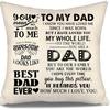 To My Bonus Daughter Gift Ideas Throw Pillow Covers for Bonus Daughter from Bonus Mom Bonus Dad Birthday Graduation Thanksgiving