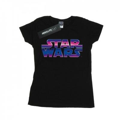 Womens/Ladies Neon Logo Cotton T-Shirt