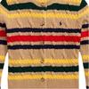 Polo Ralph Lauren Striped Crew Neck Button Knit Sweater Women Sweater 211972837-001