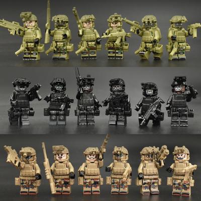 Toy Accessories Minifigures Compatible Lego Building Block Special Forces Ghost Special Police Armed Soldiers