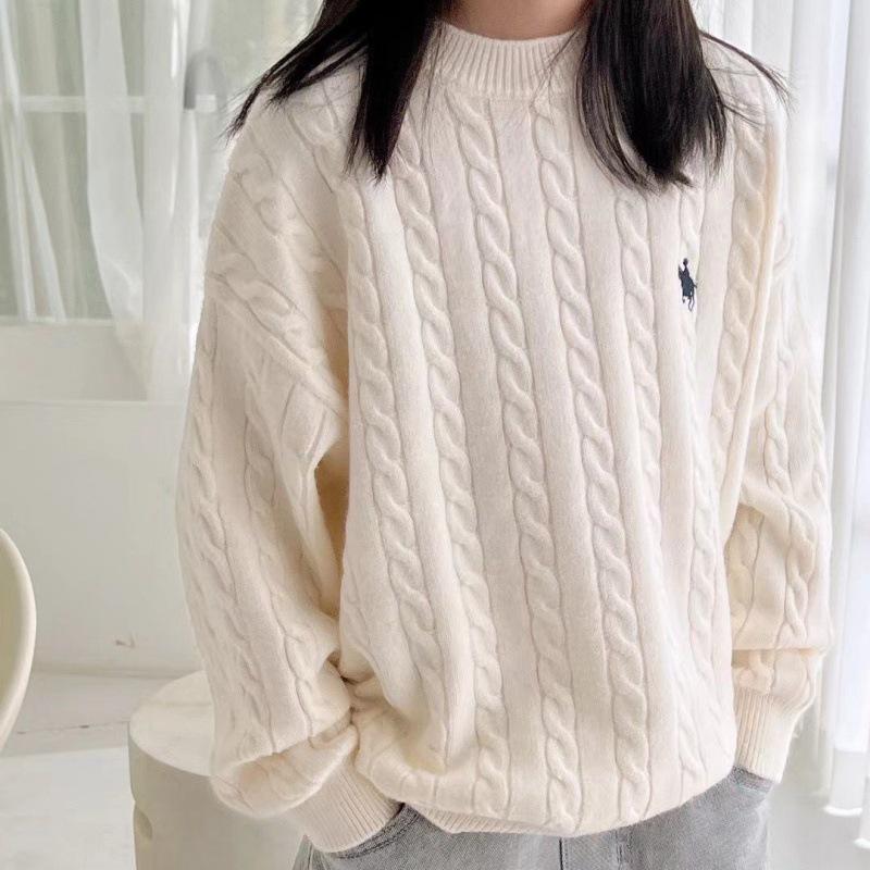 In-Stock Cable Knit Sweater for Boys and Girls: Anti-Pilling, Round Neck, Perfect for Autumn and Winter