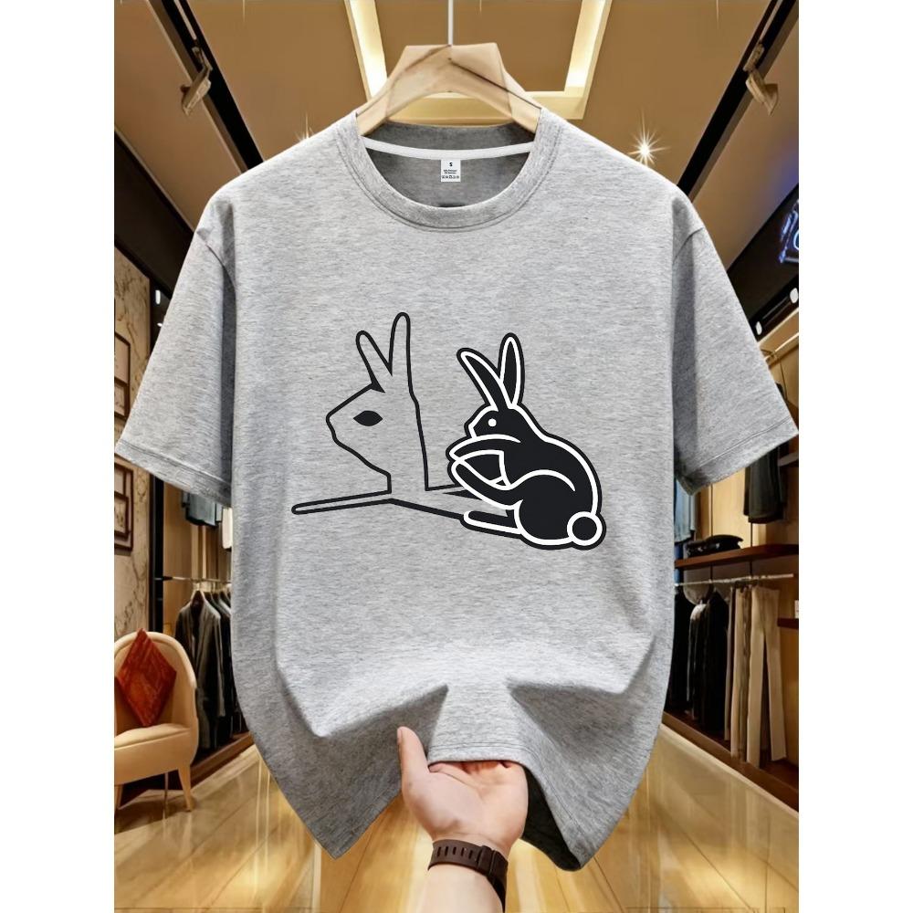 Men Fashion Casual Top Quality Cotton Cool Funny Design Print Tshirt Loose Summer Men T-shirt Tops