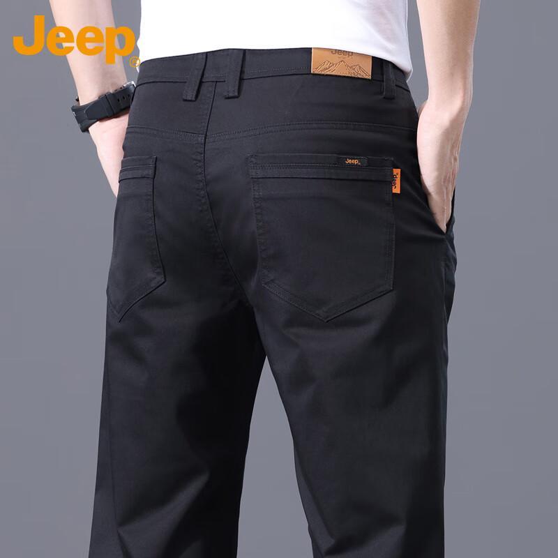Jeep Men's Autumn/Winter Business Casual Straight-Leg Trousers