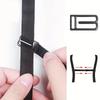 3-Pack Anti-Slip Bra Strap Holders | Adjustable Elastic Clips with Metal Buckles (Black/White/Beige)