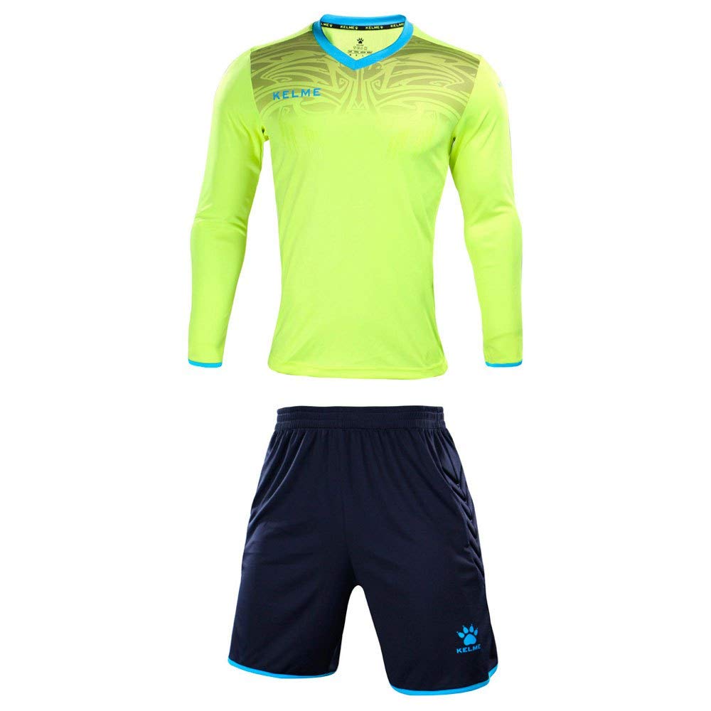 

Kelme Men s Soccer Goalkeeper Match Training Spare Set Jacket and Pants (Yellow, M)