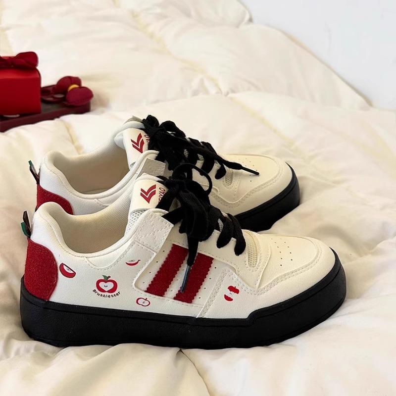 

Дофаминовые молочно-желтые яблочные туфли на толстой подошве женские весенне-осенние новые студенческие спортивные и повседневные универсальные туфли-хлебцы 40