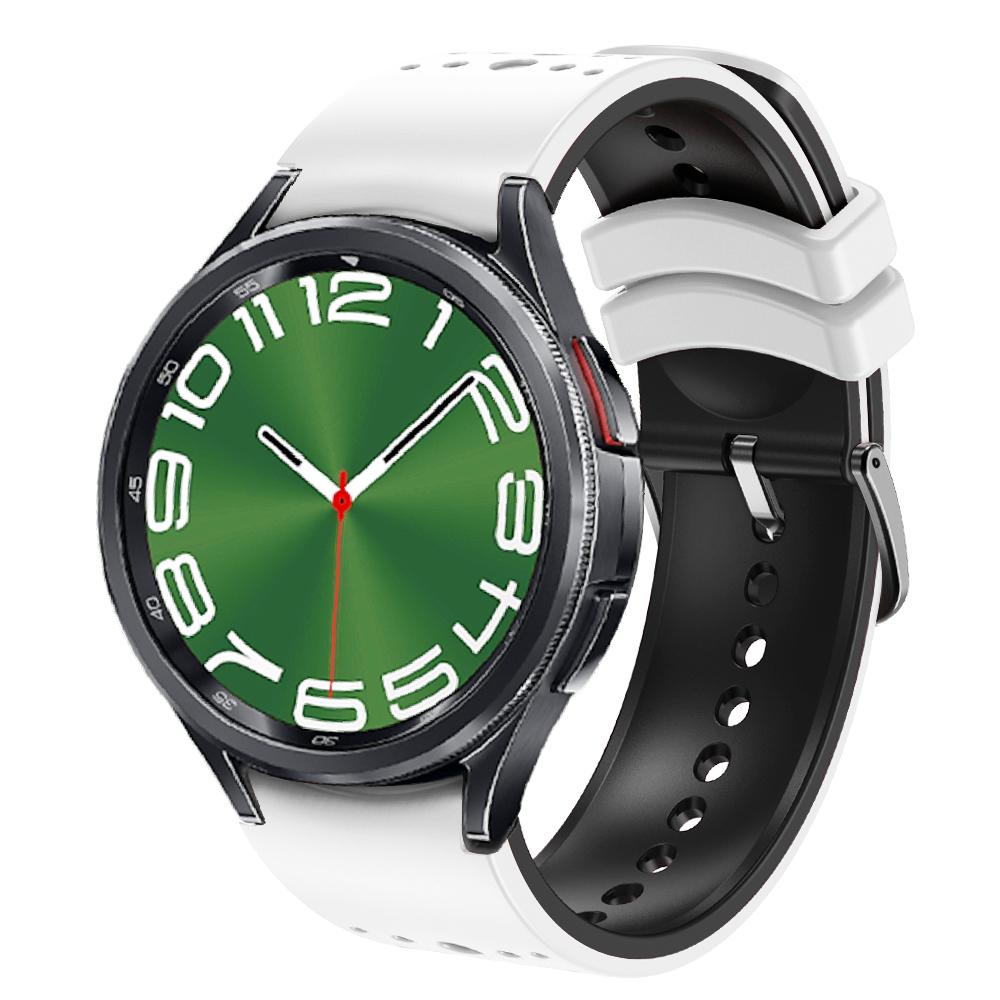 No-gap silicone strap for Samsung Galaxy Watch FE 7 6 44mm 40mm/6 Classic 47mm 43mm Breathable Band for Watch Pro 45mm 4 Classic