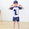 Boys' Two-Piece Swimsuit Set with Swim Trunks and Cap - Korean Style Surfing Suit for Children