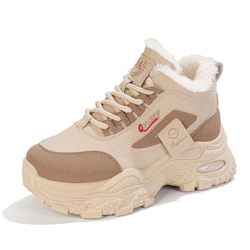 Winter New Velvet Cotton Shoes Ins Tide Thick Baseplate Shoes Sports Casual Shoes CY