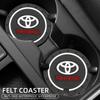 1/2PCS Car Coasters Water Cup Slots Non-Slip Mat Waterproof Cup Pad For Corolla Camry Hilux Rav4 Car Accessories