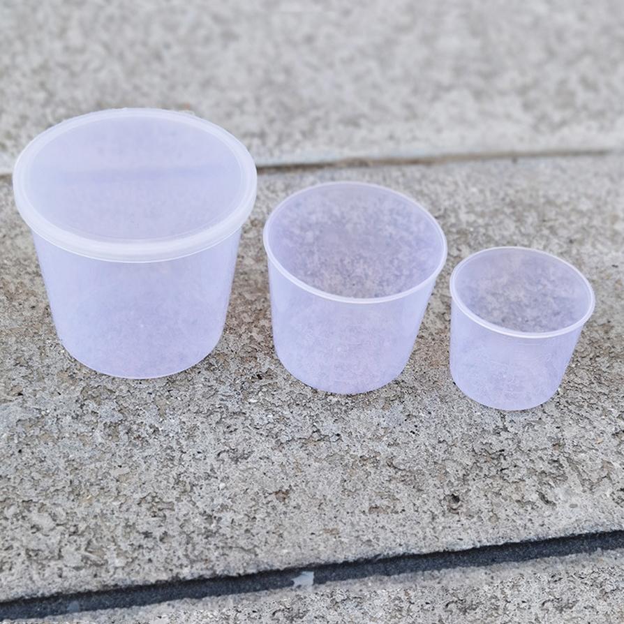 

3шт градуированные маленькие мерные стаканчики 200 мл, 100 мл, 50 мл с пластиковыми крышками для рыболовных снастей 3pcs