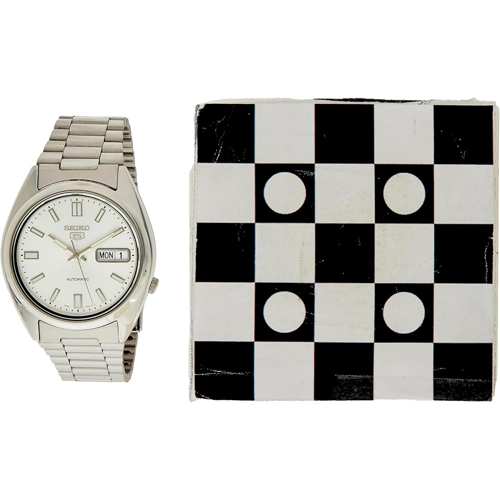 Seiko 5 Automatic Men's Watch SNXS73K Overseas Model Stainless Steel 30m Water Resistant