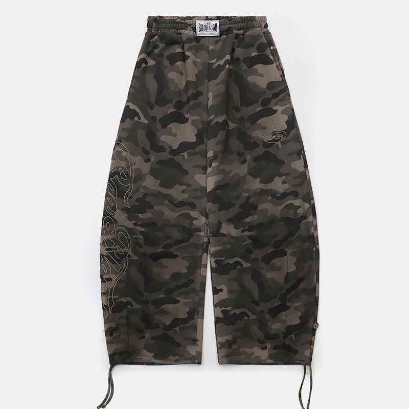 

BCAC Series Red Curved Wide-Leg Sports Casual Pants Small