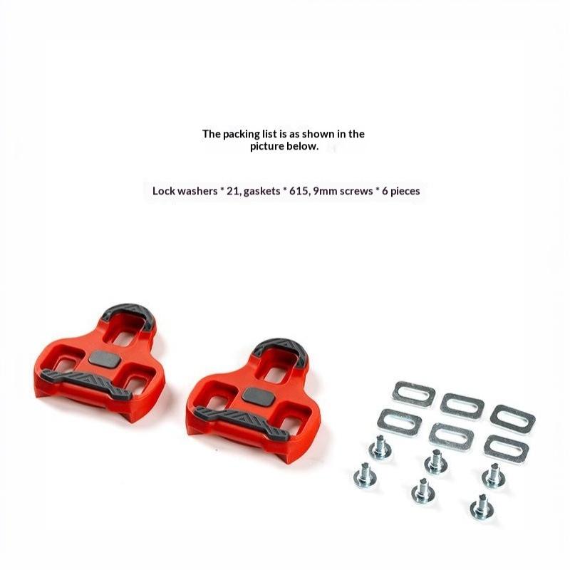 Self Lock Bike Cleats 1 Pair with Storage Box 0/45/9 Degree Fit for CC LOOK Road Bike Pedal Clips