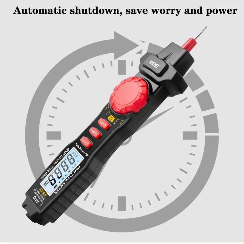 New ANENG A3004 Digital Multimeter Pen 4000 Counts AC/DC Current Meter Electric Handheld Tester Voltage Resistance Profesional Tools Digital Display