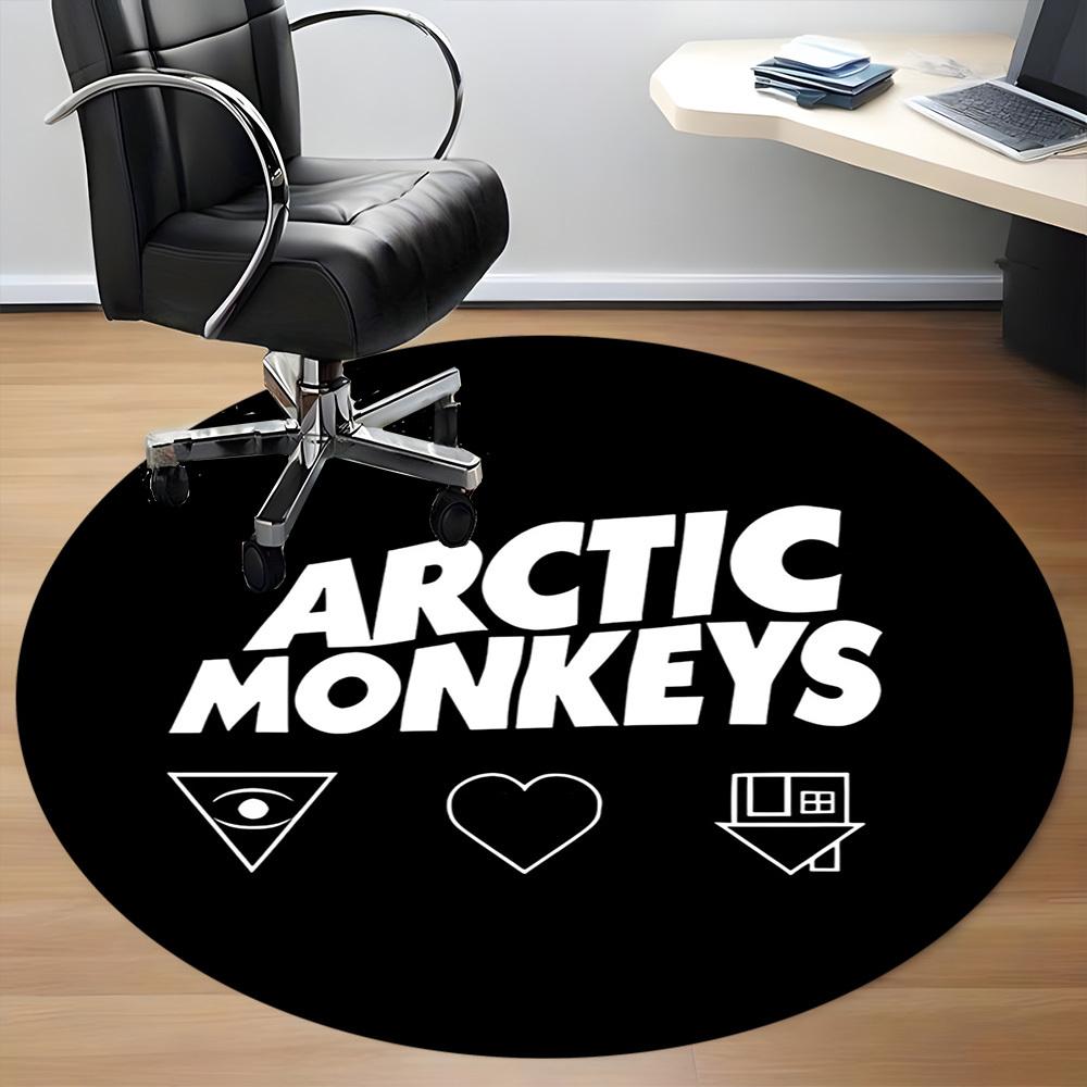 1pc Arctic Monkeys Chair Carpet for Office, Non Slip, Soft and Durable Office Rug for Interior Decoration