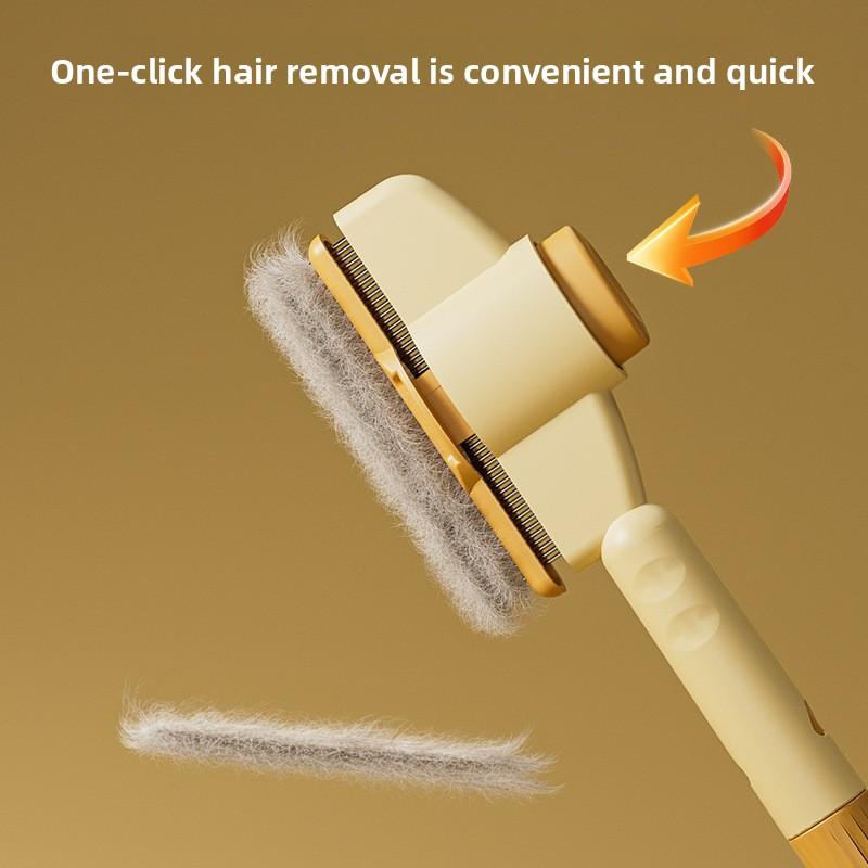 Pet Comb Cat and Dog Hair Detangling, De Shedding and Self Cleaning Comb