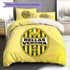 Hellas Verona FC  Pattern Bedding Quilt Set  Home Decoration  Gift (1 * Duvet Cover + 2 * Pillowcase  Without Core)