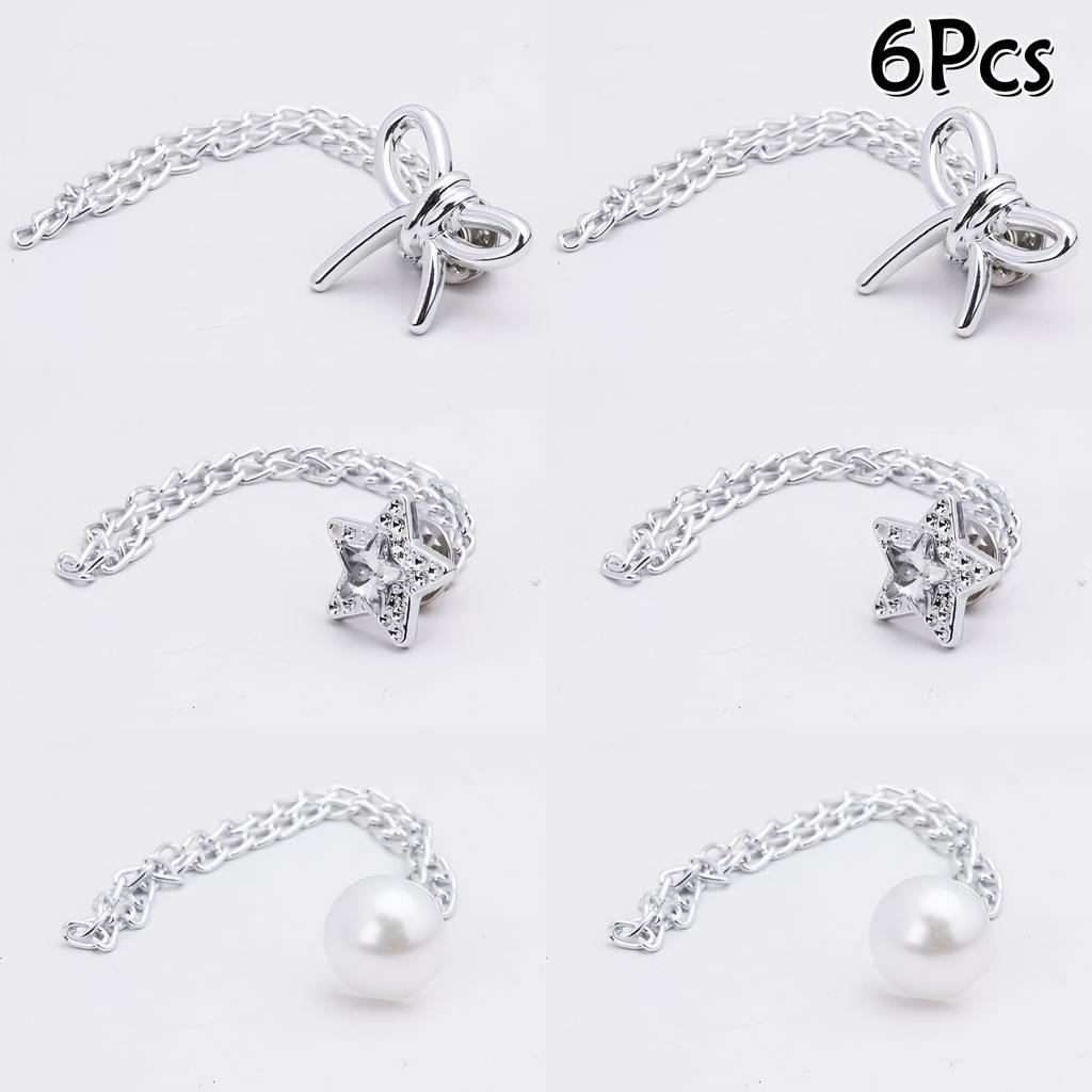 Adjustable Clothing Clips for Women in Sets of 2/6pcs - Perfect for Shortening Sleeves Instantly, Suitable for Shirts, Skirts