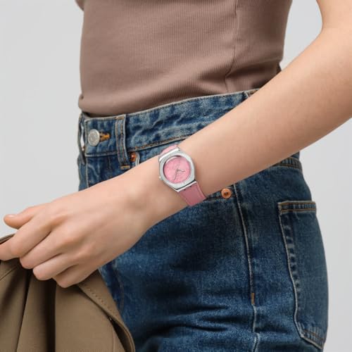 Swatch IRONY MEDIUM PINK PETAL PROMISE YLS234 Women's Watch, Pink