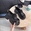 European soft leather big head loafers women's 2025 new casual height-increasing small leather shoes thick sole small light single shoes