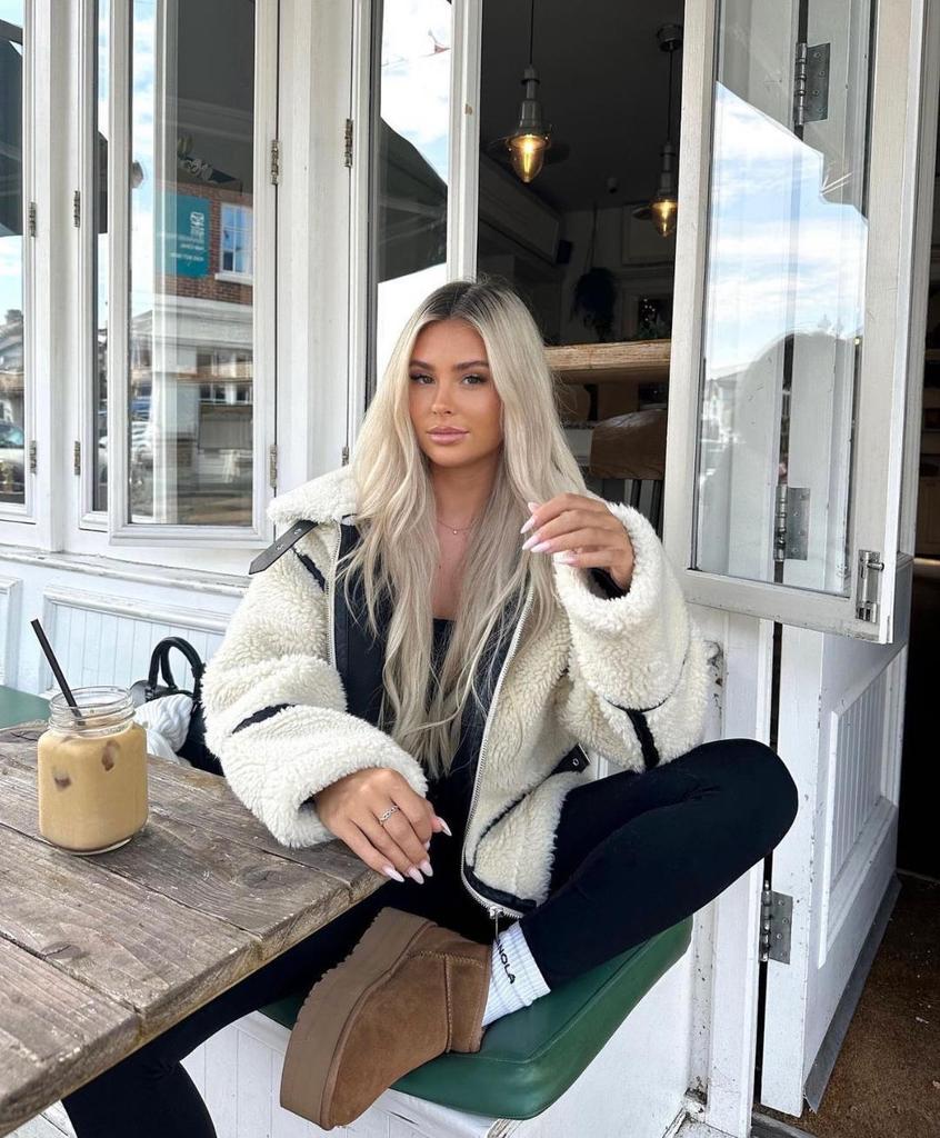 Europäisch-Amerikanischer Damen-Motorradmantel aus Lammwolle & Leder - Herbst/Winter 2023 Edition