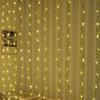LED green leaf rattan copper wire 3X1M curtain lamp USB remote control home decoration simulation plant Liuye stylus