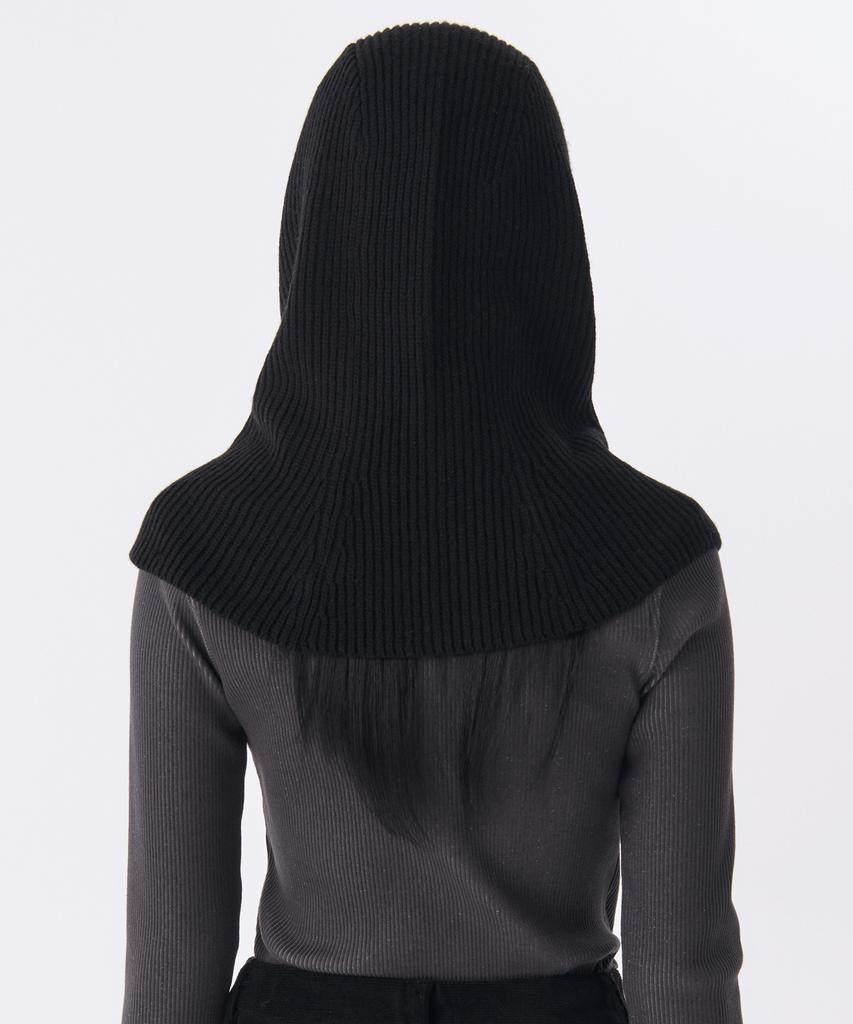 MUSINSA STANDARD WOMAN Women'S Oversized String Knit Balaclava [Black]