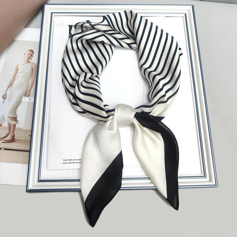 Strictly Selected 70 Silk Scarves, Simulated Silk Small Square Scarves For Women, Retro High-End Thin Versatile Professional Scarves