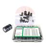 500PCS Electrolytic Capacitors Electronic Component Plastic for Use In Various Electronic Equipment & DIY Projects