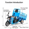 1:12 Scale Alloy Tricycle Motorcycle Model Car Toy Simulation Postal Transport Vehicle Models Children's Sound Light Gifts