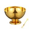 Family Kitchen Essential Nonrust Steel Salad Ice Creams Serving Bowl Sturdy Easy Washing Portable Multipurpose