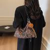 Retro foreign tote bag women's 2025 new autumn fashion leopard print large-capacity shoulder bag to work commuter women's bag