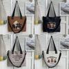 Bolso Tote de Lona Oxford para Mujer con Estampado de Letras Suave para Hombro Uso Diario