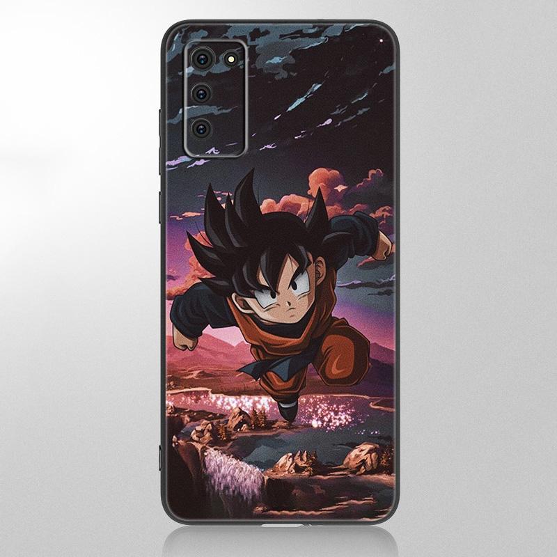 Husa din Japonia Anime Kid Goku pentru Samsung Galaxy A12 A02S A22 A32 A52 A72 A71 A51 A41 A31 A21 A11 A50 A70 A10S A20S Husa moale neagra