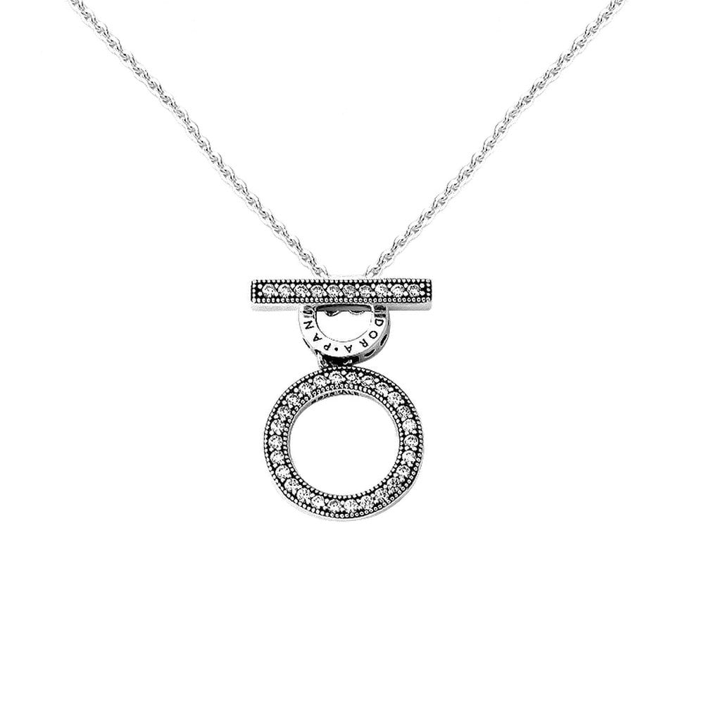 

Pandora Double Hoop T-Bar Necklace 399039C01