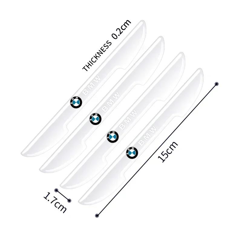 4 Stück/Set Transparenter Auto-Tür-Kollisionsschutz Stoßstangenleiste Aufkleber für BMW E46 E90 E60 F10 F30 E39 E36 F20 E87 G30