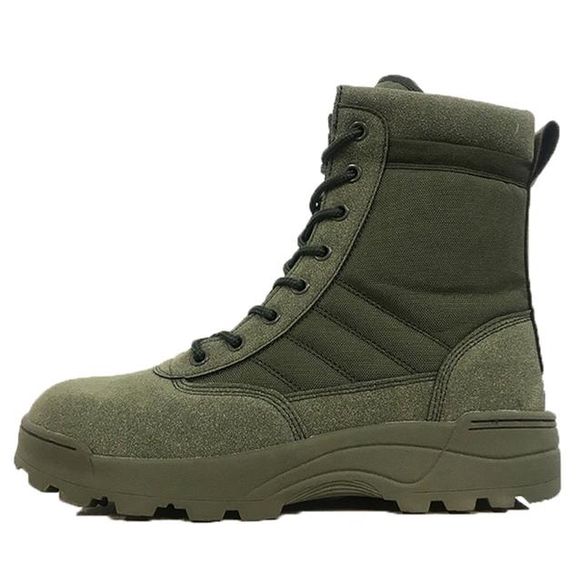 Scarpe da Trekking Militari da Combattimento da Campeggio Trekking Pesca Escursionismo Antiscivolo Ammortizzanti Autunno Outdoor Uomo Primavera Scarpe Traspiranti