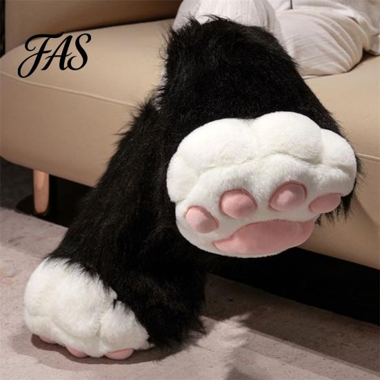 Flauschige Pfotenhandschuhe 1 Stück Tierhandschuh Stiefel Plüsch Pelzig Schuh Niedliche Katze Cosplay Zubehör für Kostümpartys Thema Weich