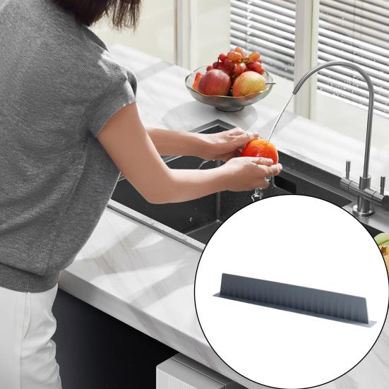 Silicone Sink Splash Guard Vegetable Washing Water Splash Protector Universal Multi-purpose Kitchen Countertop Anti-Splash Board